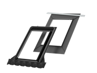 Kołnierz do okna dachowego Velux EDW MK06 2500 czarny 78x118 do pokryć wysokoprofilowanych