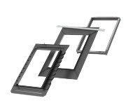 Kołnierz z BDX do okna dachowego Velux EDB SK06 2000 RAL 7043 114x118 do karpiówki